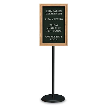 United Visual Products Corkboard, Triple Door, Radius Frame, 96x48", Satin/Blue Spruce UV7006-SATIN-BLSPRU